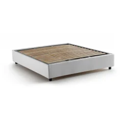 Letti Contenitore|Letti Alla Francese > Dmora Letto francese moderno 155x205cm - Attilino Bianco