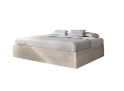 Letto francese moderno rovere 195x149cm - Orlene
