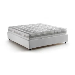 Letti Contenitore|Letti Alla Francese > Dmora Letto francese sfoderabile 155x205cm - Arto Blu