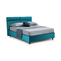 Letti Matrimoniali|Letti Contenitore > Dmora Letto Matrimoniale Sfoderabile Contenitore, Dimensione Materasso 160x190 cm Made in Italy - Arex Azzurro