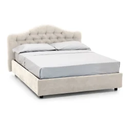 Letti Matrimoniali|Letti Contenitore > Dmora Letto Matrimoniale Materasso Incluso Sfoderabile, Contenitore Made in Italy - Annus Beige