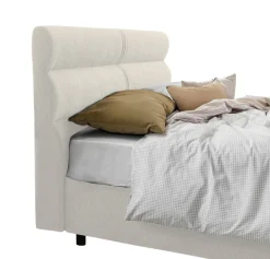 Letti Contenitore > Dmora Letto Matrimoniale Materasso Incluso Sfoderabile, Contenitore Made in Italy - Brunate Beige