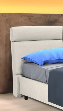 Letti Matrimoniali|Letti Contenitore > Dmora Letto Matrimoniale Sfoderabile Contenitore, Dimensione Materasso 160x190 cm Made in Italy - Arex Beige