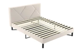 Letti Matrimoniali > Dmora Letto matrimoniale 169x204cm imbottito - Morpheus Beige