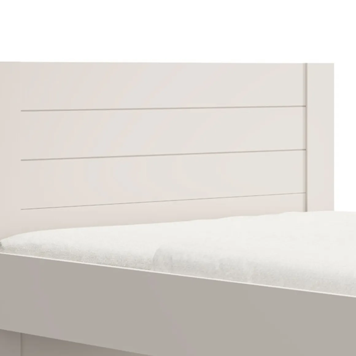 Letti Matrimoniali > Dmora Letto Matrimoniale Bianco Crema Marrone Noce Dimensione Materasso 160x200 cm Peso Supportato 200 kg, Matrimoniale - Takaya Marrone Noce, Bianco Crema