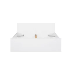 Letti Matrimoniali > Dmora Letto matrimoniale 166x206cm vano a giorno - Nilofar Bianco Lucido