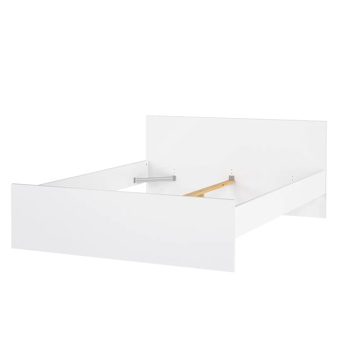 Letti Matrimoniali > Dmora Letto matrimoniale 166x206cm vano a giorno - Nilofar Bianco Lucido