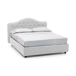 Letti Matrimoniali|Letti Contenitore > Dmora Letto Matrimoniale Materasso Incluso Sfoderabile, Contenitore Made in Italy - Annus Bianco