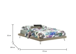 Letti Matrimoniali > Dmora Letto matrimoniale 178x210cm - Arika Bianco