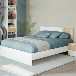 Letti Matrimoniali > Dmora Letto matrimoniale 199x210cm - Fusi Bianco