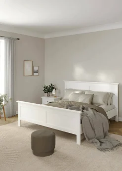 Letti Matrimoniali > Dmora Letto matrimoniale 205x266cm - Lupit Bianco