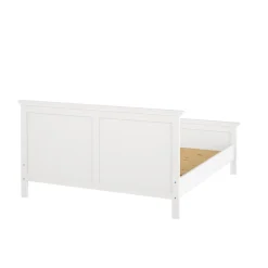 Letto matrimoniale bianco 199x210cm rete inclusa - Abies