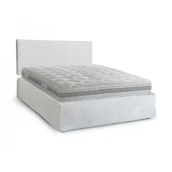 Letti Matrimoniali|Camera Da Letto > Dmora Letto matrimoniale 5x170cm imbottito - Alfredo Bianco