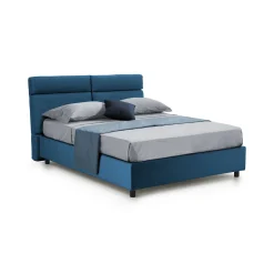 Letti Matrimoniali|Letti Contenitore > Dmora Letto Matrimoniale Materasso Incluso Sfoderabile, Contenitore Made in Italy - Asica Blu