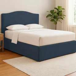 Letti Matrimoniali|Letti Contenitore > Dmora Letto Matrimoniale Sfoderabile Contenitore, Dimensione Materasso 160x190 cm Made in Italy - Alcatron Blu
