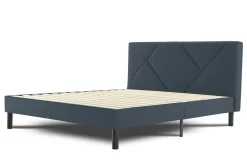 Letto matrimoniale blu 169x204cm imbottito - Morpheus