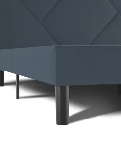 Letto matrimoniale blu 169x204cm imbottito - Morpheus