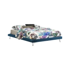 Letti Matrimoniali|Camera Da Letto > Dmora Letto matrimoniale 170x205cm sfoderabile - Arbatrax Blu