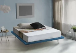 Letti Matrimoniali|Camera Da Letto > Dmora Letto matrimoniale 180x215cm sfoderabile - Pietersite Blu