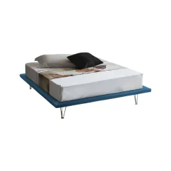 Letti Matrimoniali|Camera Da Letto > Dmora Letto matrimoniale 180x215cm sfoderabile - Pietersite Blu