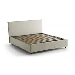 Letti Matrimoniali|Letti Contenitore > Dmora Letto matrimoniale con contenitore 175x205cm - Ashlee Beige