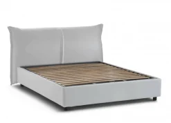 Letti Matrimoniali|Letti Contenitore > Dmora Letto matrimoniale con contenitore 175x205cm - Akym Bianco