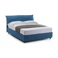 Letti Matrimoniali|Letti Contenitore > Dmora Letto matrimoniale con contenitore 175x205cm - Akym Grigio