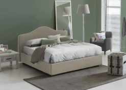 Letto matrimoniale con contenitore tortora 175x205cm - Akym
