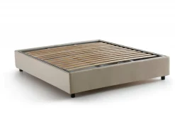 Letti Matrimoniali|Letti Contenitore > Dmora Letto matrimoniale contenitore 175x215cm moderno - Alaska Beige