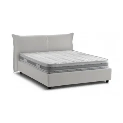 Letti Matrimoniali|Letti Contenitore > Dmora Letto matrimoniale contenitore 175x215cm classico - Verdite Bianco