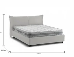 Letto matrimoniale contenitore bianco 175x215cm chic - Aldus