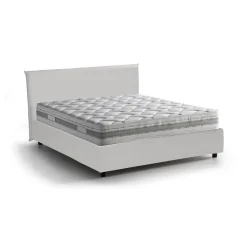 Letti Matrimoniali|Letti Contenitore > Dmora Letto matrimoniale contenitore 175x215cm moderno - Acrab Bianco
