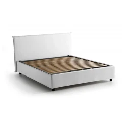 Letti Matrimoniali|Letti Contenitore > Dmora Letto matrimoniale contenitore 175x215cm robusto - Ambassador Bianco