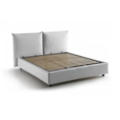 Letti Matrimoniali|Camera Da Letto > Dmora Letto matrimoniale contenitore 190x225cm classico - Aghineo Bianco