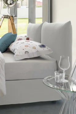Letti Matrimoniali|Camera Da Letto > Dmora Letto matrimoniale contenitore 190x225cm classico - Aghineo Bianco