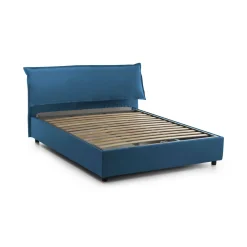 Letti Matrimoniali|Letti Contenitore > Dmora Letto matrimoniale contenitore 175x205cm salvaspazio - Anassimene Blu