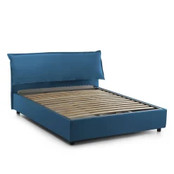 Letti Matrimoniali|Letti Contenitore > Dmora Letto matrimoniale contenitore 175x205cm salvaspazio - Anassimene Blu