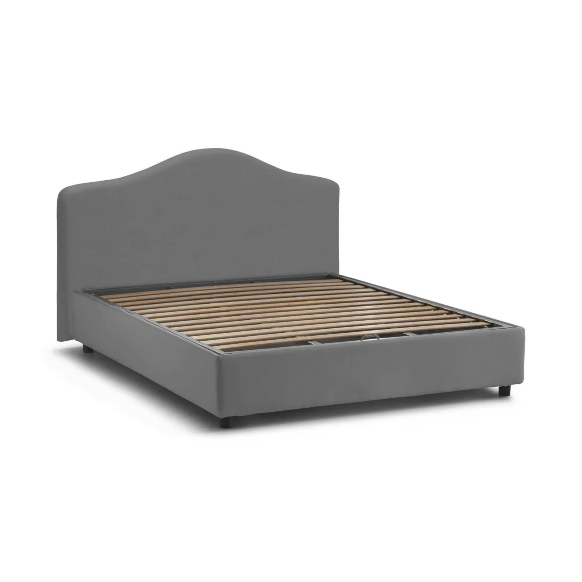 Letto matrimoniale contenitore grigio 175x205cm chic - Abigael
