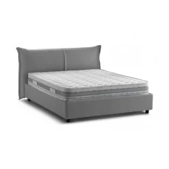 Letti Matrimoniali|Letti Contenitore > Dmora Letto matrimoniale contenitore 175x205cm sfoderabile - Anjin Grigio