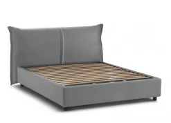 Letti Matrimoniali|Letti Contenitore > Dmora Letto matrimoniale contenitore 175x205cm sfoderabile - Anjin Grigio