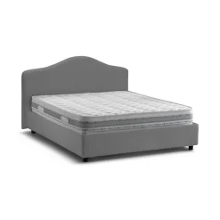 Letti Matrimoniali|Letti Contenitore > Dmora Letto matrimoniale contenitore 175x215cm chic - Amy Grigio