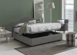 Letto matrimoniale contenitore grigio 175x215cm classico - Alborella