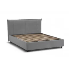 Letti Matrimoniali|Letti Contenitore > Dmora Letto matrimoniale contenitore 175x215cm salvaspazio - Aishia Grigio
