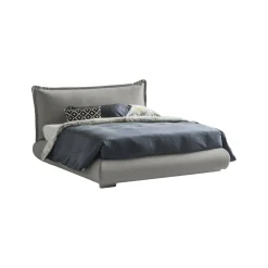 Letti Matrimoniali|Letti Contenitore > Dmora Letto matrimoniale contenitore 190x215cm - Arpino Grigio