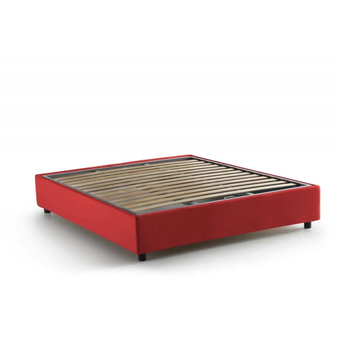 Letti Matrimoniali|Letti Contenitore > Dmora Letto matrimoniale contenitore 175x215cm con materasso - Amy Rosso