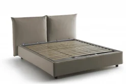 Letto matrimoniale contenitore tortora 190x225cm - Arcole