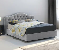 Letti Matrimoniali|Letti Contenitore > Dmora Letto Matrimoniale Materasso Incluso Sfoderabile, Contenitore Made in Italy - Alfer Grigio