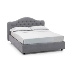 Letti Matrimoniali|Letti Contenitore > Dmora Letto Matrimoniale Materasso Incluso Sfoderabile, Contenitore Made in Italy - Alfer Grigio