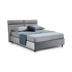 Letti Matrimoniali > Dmora Letto Matrimoniale Materasso Incluso Sfoderabile, Contenitore Made in Italy - Bedero Grigio