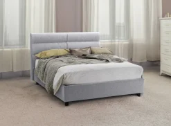 Letti Contenitore > Dmora Letto Matrimoniale Materasso Incluso Sfoderabile, Contenitore Made in Italy - Brunate Grigio